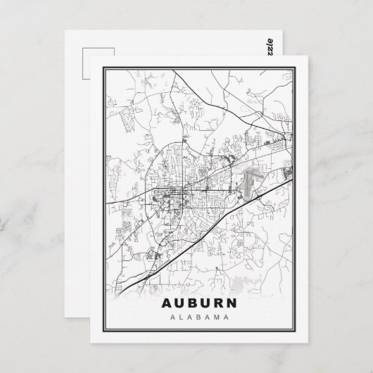 Carte Auburn (Devant / Derrière)