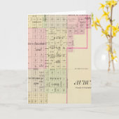 Carte Auburn, Nebraska (Fleur jaune)