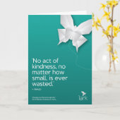 Carte 'Aucun acte de gentillesse n'est jamais gâché' Car (Fleur jaune)