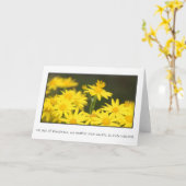 Carte Aucun acte de gentillesse n'est jamais gaspillé (Fleur jaune)