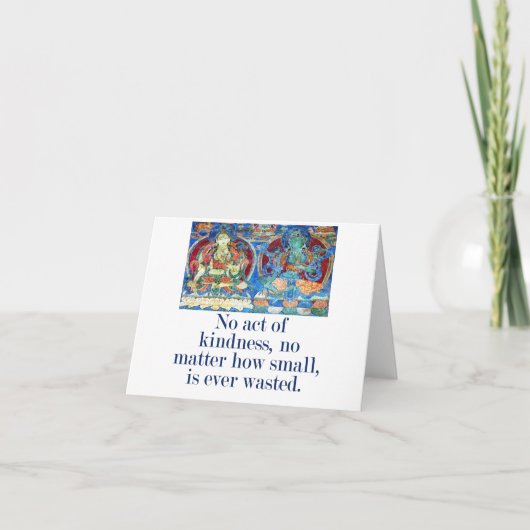 Carte Aucun Acte De Sainteté - Citation De Compassion (Devant)