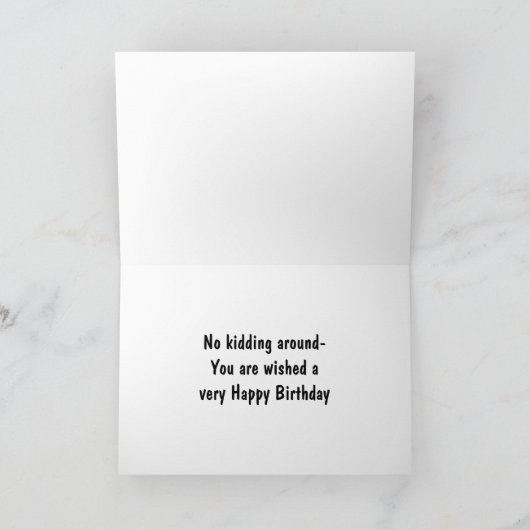 CARTE AUCUN ANNIVERSAIRE HEUREUX (Intérieur)