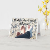 CARTE "AUCUN AUTRE ENDROIT QUE JE SOUHAITERAIS ÊTRE" **N (Fleur jaune)