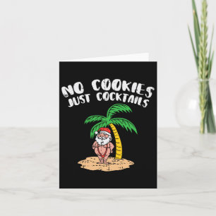Carte Aucun Cookies Ne Fait Que Tails Père Noël Palm Tre