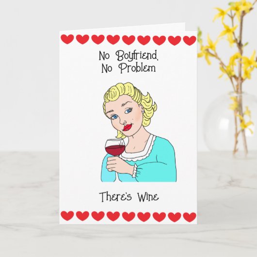 Carte Aucun copain | Aucun problème (Fleur jaune)