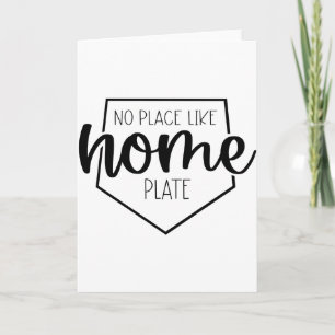 Carte Aucun Endroit Comme Le Marbre De Baseball Softball