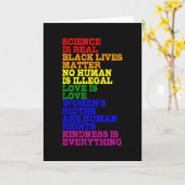 Carte AUCUN ÊTRE HUMAIN N'EST ILLÉGAL LGBT Prith Moth LG (Fleur jaune)