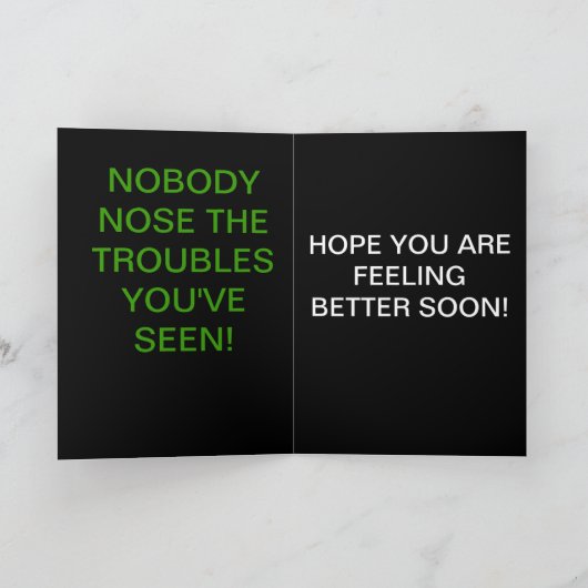 CARTE AUCUN NEZ (Intérieur)