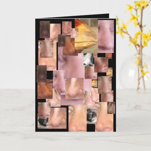 CARTE AUCUN NEZ (Fleur jaune)