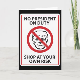Carte aucun président en service à vos risques et périls