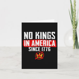 Carte Aucun Rois D'Amérique Ne Résiste À La Contestation
