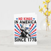 Carte Aucun Rois En Amérique Depuis 1776 Distressé Drape (Fleur jaune)