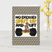 Carte Aucun singe n'en parle (Fleur jaune)