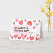 CARTE AUCUN VALENTIN POUR LA SAINT-VALENTIN (Fleur jaune)