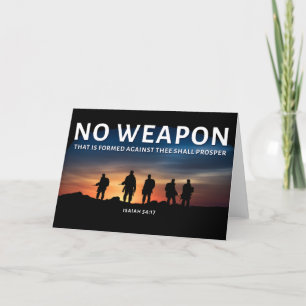 Carte Aucune Arme Formée Contre Vous Prospère Bible