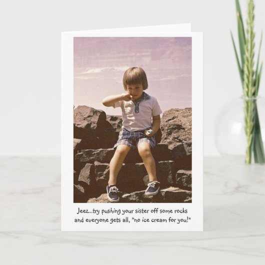 Carte Aucune crème glacée pour vous ! (Devant)