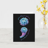 Carte Aucune Histoire Ne Devrait S'Arrêter Au Suicide Su (Fleur jaune)