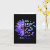 Carte Aucune Histoire Ne Devrait Se Terminer Trop Tôt Se (Fleur jaune)