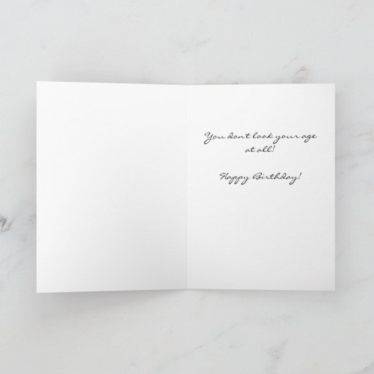 Carte Aucune manière, anniversaire ! (Intérieur)