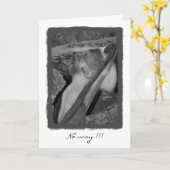 Carte Aucune manière, anniversaire ! (Fleur jaune)