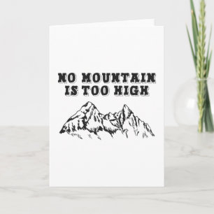 Carte Aucune montagne n'est trop haute
