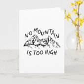 Carte Aucune montagne n'est trop haute (Fleur jaune)