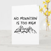 Carte Aucune montagne n'est trop haute (Fleur jaune)