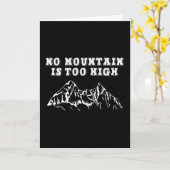 Carte Aucune montagne n'est trop haute (Fleur jaune)