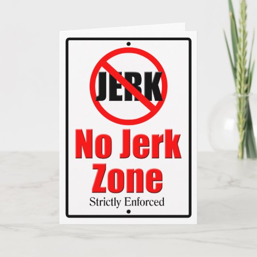 Carte Aucune zone de Jerk (Devant)