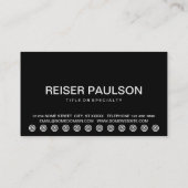 carte audacieuse de fidélité de client de (Dos)