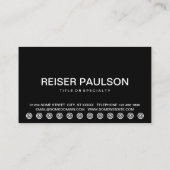 carte audacieuse de fidélité de client de CLÉS (Dos)