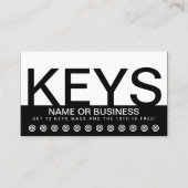 carte audacieuse de fidélité de client de CLÉS (Devant)