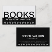 carte audacieuse de fidélité de client de LIVRES (Devant / Derrière)