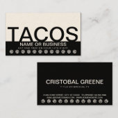 carte audacieuse de fidélité de client de TACOS (Devant / Derrière)
