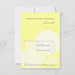 Carte audacieuse de l'hortensia RSVP