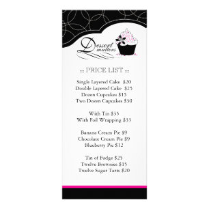 Carte audacieuse de support de boulangerie