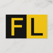 Carte audacieuse moderne de profil de jaune de (Dos)