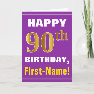 Carte Audacieux, pourpre, anniversaire d'or de Faux