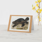 Carte Audubon - Wolverine (Fleur jaune)