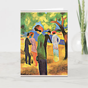 Carte August Macke - Femme en vert