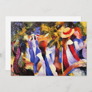 Carte August Macke, Girl in the Green,