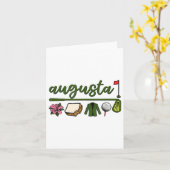 Carte Augusta Géorgie, Azalée, Golf, Fromage Pimento, Ja (Fleur jaune)