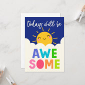 Carte Aujourd'Hui Sera Super (Devant/Arrière en situation)