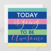 Carte Aujourd'hui va être génial (Devant / Derrière)