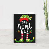 Carte Aunt Christmas Elf Matching Pajama X-mas Party (Devant)