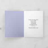 Carte Aunt Happy May Birthday Lily of Valley (Intérieur)