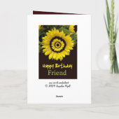 Carte AUNTIE Birthday (Dos)