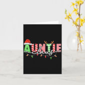 Carte Auntie Claus Xmas Christmas Lights Pajama Family M (Fleur jaune)