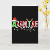 Carte Auntie Claus Xmas Christmas Lights Pajama Family M (Fleur jaune)