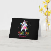 Carte auntiecorn comme une tante seulement énorme dabbin (Fleur jaune)